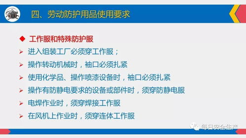 劳动防护用品使用 佩戴标准 维护管理 配置标准,全员必看