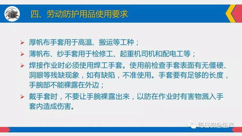 劳动防护用品使用 佩戴标准 维护管理 配置标准,全员必看